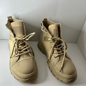 Fugitive Beige High-Top Sneakers